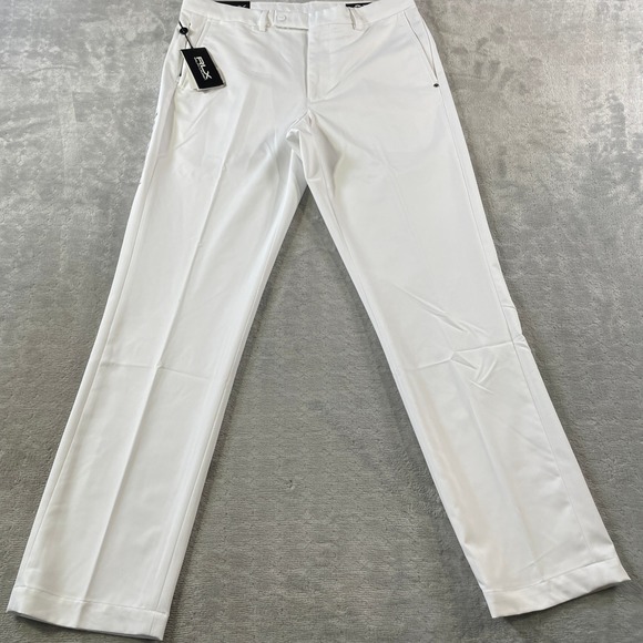 RLX Ralph Lauren Pants Mens 33x32 White Golf Tailored Fit Stretch Lightweight